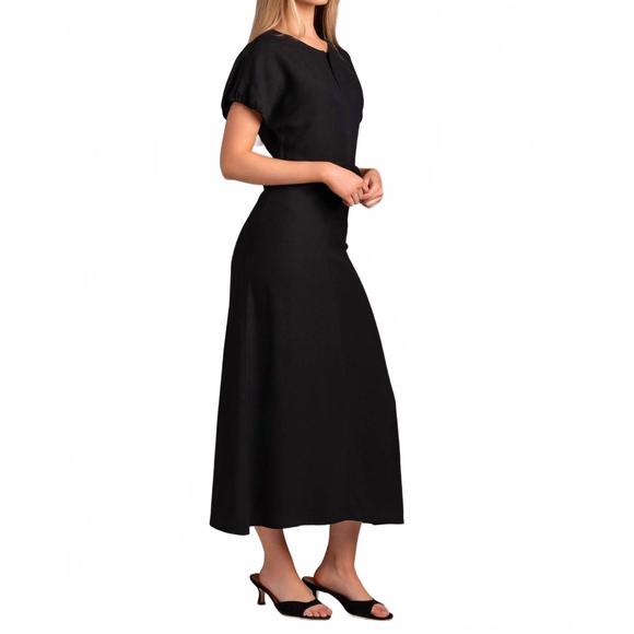 NEW BEATRICE .B cinched midi dress in eclipse
